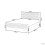 Beliani Bed Pine Wood SALERNAS 140 x 200 cm (EU Double) Light Brown 3