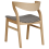 Beliani Set of 2 Dining Chairs MAROA Wood Black/ White 8