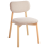 Beliani Set of 2 Dining Chairs MILLS Boucle Light Brown/Light Beige 5