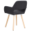 Beliani Set of 2 Dining Chairs CHICAGO Fabric Black 5