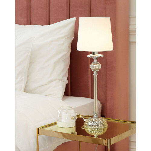 Beliani Table Lamp KUBENA Metal White 1