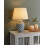 Beliani Table Lamp JAUCA Porcelain White/ Blue 2