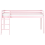 Beliani Mid Sleeper Bed Pine Wood ASCOUX 90 x 200 cm (EU Single) Pink 5