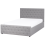 Beliani Ottoman Bed AMIENS Fabric Light Grey 140 x 200 cm (EU Double) 2