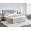 Beliani Ottoman Bed AMIENS Fabric Light Grey 160 x 200 cm (EU King Size) 3