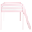 Beliani Mid Sleeper Bed Pine Wood ASCOUX 90 x 200 cm (EU Single) Pink 6