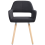 Beliani Set of 2 Dining Chairs CHICAGO Fabric Black 6