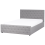 Beliani Ottoman Bed AMIENS Fabric Light Grey 160 x 200 cm (EU King Size) 2