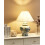 Beliani Table Lamp SORRAIA Porcelain White/ Blue 4