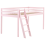 Beliani Mid Sleeper Bed Pine Wood ASCOUX 90 x 200 cm (EU Single) Pink 4