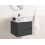 Beliani Wall Mounted Vanity Unit QUINTELA 60 cm Black 2