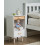 Beliani 1 Drawer Bedside Table NESIKA White 2