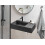 Beliani Wall Hung Basin CUSCO 750 x 430 mm Mineral Cast Black 2