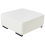 Beliani Ottoman LUNGO Boucle White 4