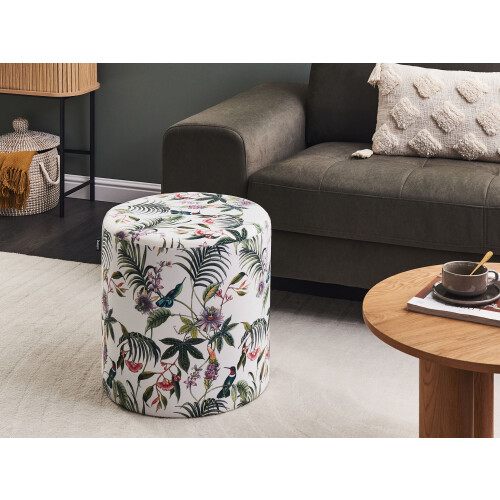 Beliani Pouffe LOVETT Velvet Multicolour 1