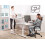Beliani Electric Adjustable Standing Desk DESTINAS 160 cm 72 cm White 2