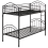 Beliani Bunk Bed Metal CHARTRES 90 x 200 cm (EU Single) Black 4
