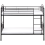 Beliani Bunk Bed Metal CHARTRES 90 x 200 cm (EU Single) Black 5