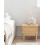 Beliani 1 Drawer Bedside Table NIVO Light Brown 3