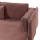 Beliani Corner Sofa 3 Seater ALTAN Fabric Burgundy Left Hand 6