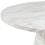 Beliani Dining Table MERE White Marble 120 cm 120 cm 4