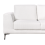 Beliani 2 Seater REINEN Fabric White 6