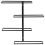 Beliani Wall Mounted Wine Rack EINSTEINIUM Metal Black 4