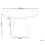 Beliani Dining Table MERE White Marble 120 cm 120 cm 3