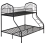 Beliani Bunk Bed Metal CHAMONIX 90/140 x 200 cm Black 6