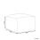 Beliani Pouffe BODLA Synthetic Material White 3