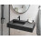Beliani Wall Hung Basin CUSCO 900 x 480 mm Mineral Cast Black 4