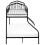 Beliani Bunk Bed Metal CHAMONIX 90/140 x 200 cm Black 3
