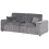 Beliani 3 Seater SANDORA Corduroy Grey 6