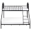 Beliani Bunk Bed Metal CHAMONIX 90/140 x 200 cm Black 2