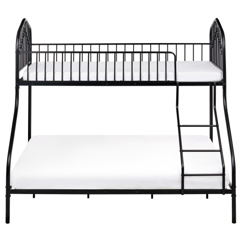 Beliani Bunk Bed Metal CHAMONIX 90/140 x 200 cm Black 1
