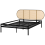 Beliani Bed PE Rattan BOULIN 140 x 200 cm (EU Double) Black 4
