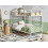 Beliani Bunk Bed Metal CHARTRES 90 x 200 cm (EU Single) White 2