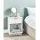 Beliani 1 Drawer Bedside Table SUMMERVILLE White 2