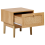 Beliani 1 Drawer Bedside Table NIVO Light Brown 4
