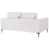 Beliani 2 Seater REINEN Fabric White 5