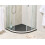 Beliani Shower Tray PARON 800 x 800 x 30 mm Black 2