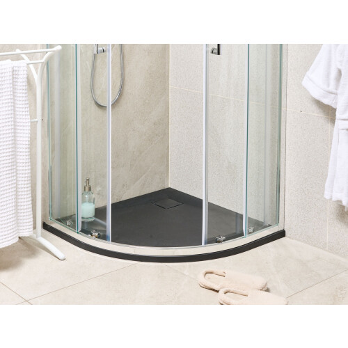 Beliani Shower Tray PARON 800 x 800 x 30 mm Black 1