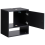 Beliani Wall Mounted Vanity Unit LIMERIA 45 cm Black 4