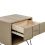 Beliani 1 Drawer Bedside Table BETIN Faux Leather Beige 6