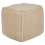 Beliani Pouffe ALIPUR Boucle Light Brown 5