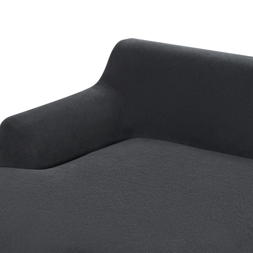 Beliani Corner Sofa 3 Seater SOSJO Fabric Black Right Hand 1