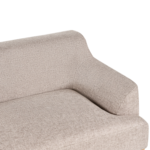 Beliani Sofa 3 Seater SOSJO Fabric Light Brown 1