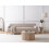 Beliani Sofa 3 Seater SOSJO Fabric Light Brown 2
