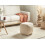 Beliani Pouffe ALIPUR Boucle Light Brown 2