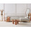 Beliani Corner Sofa 3 Seater SOSJO Fabric Light Beige Left Hand 4